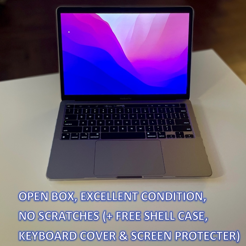 Apple MacBook Pro 13" 512GB M2 8GB RAM Space Gray 2022 Model A2338 + Accessories